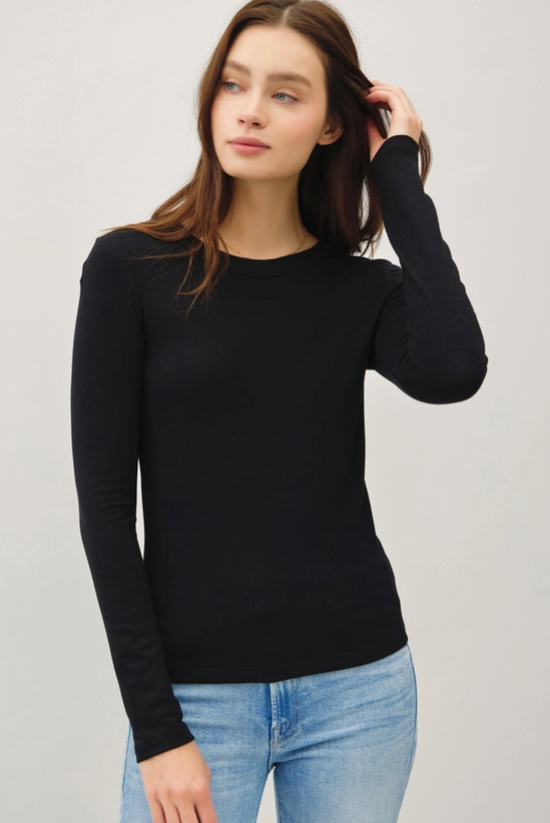 Peyton Basic Top-Black