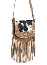 Tamaya Trail Hand-Tooled Circle Bag