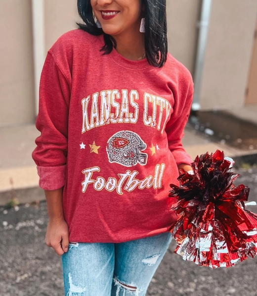 Red KC Chiefs Sweatshirt