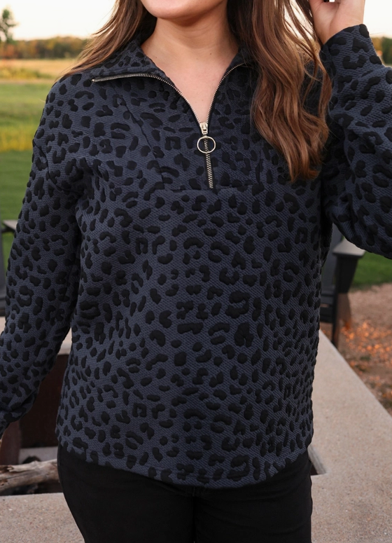 Landon Leopard Pullover