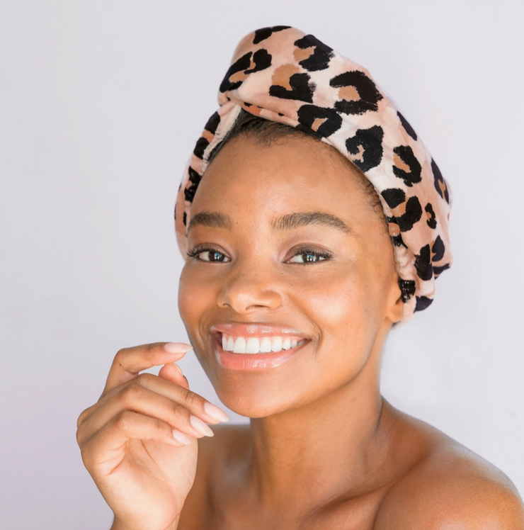 Quick Dry Hair Towel - Leopard