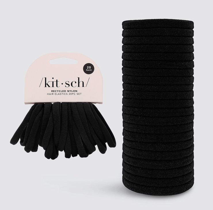 Eco-Friendly Nylon Elastics 20pc Set - Black