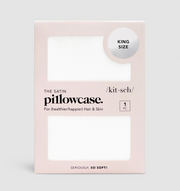 Satin King Pillowcase- Ivory