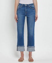 Vervet Daphne Cuffed Denim