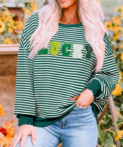 LUCKY Striped Sweatshirt