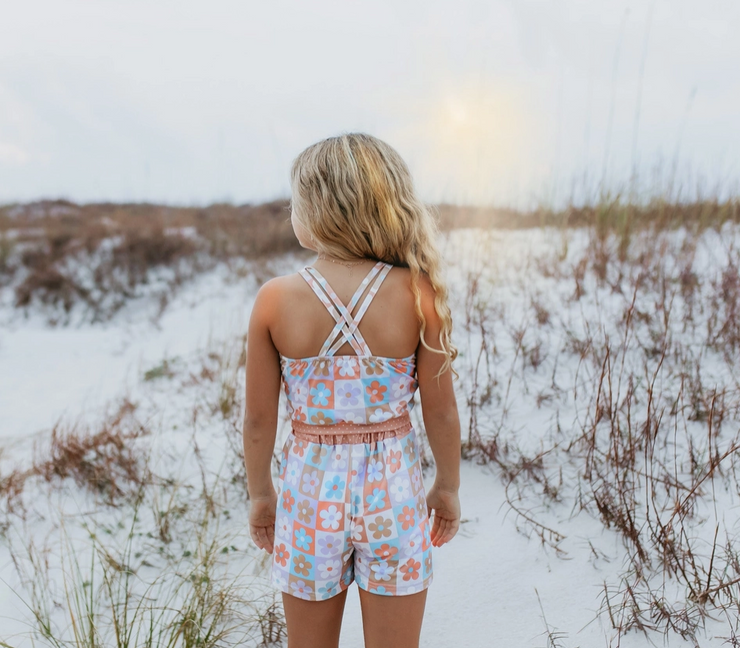 Girls Floral Two Piece Set