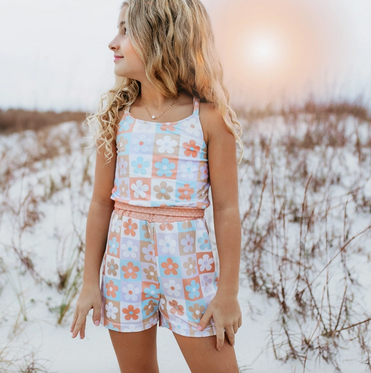 Girls Floral Two Piece Set