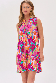 Floral Flattering A-Line Dress