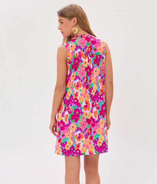 Floral Flattering A-Line Dress