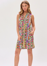 Abstract A-Line Dress