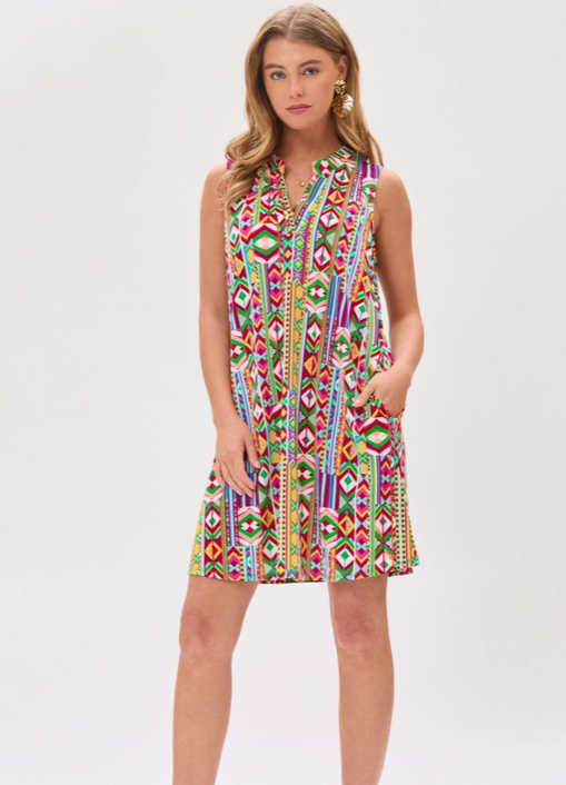 Abstract A-Line Dress