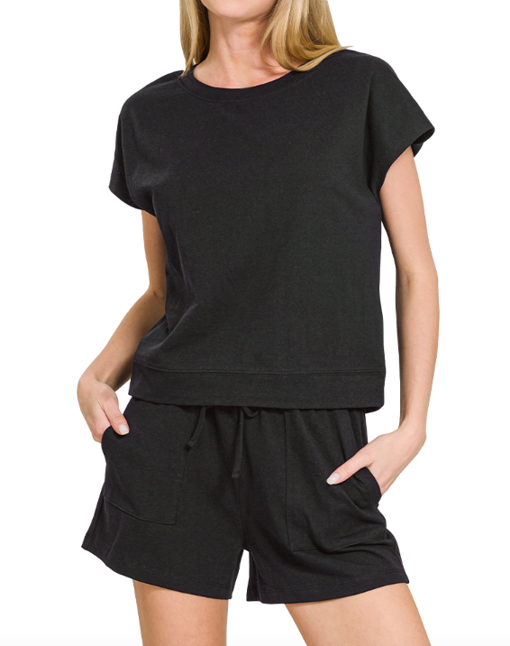 Black Short Set