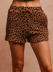 Leopard Knit Shorts