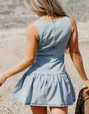 Drop Waist Mini Dress