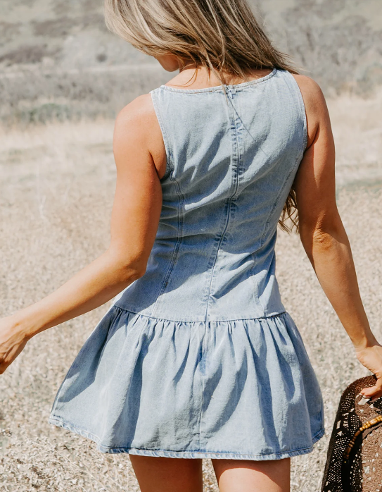 Drop Waist Mini Dress