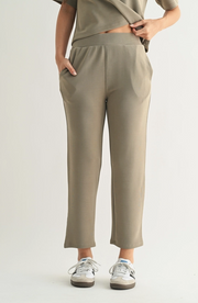 Laguna Soft Drape Pant- Warm Grey