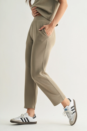 Laguna Soft Drape Pant- Warm Grey