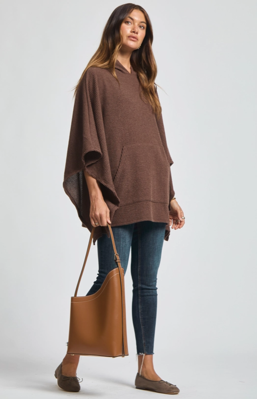 Poncho Top- Chocolate