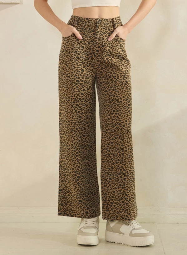 Wild Side Leopard Denim