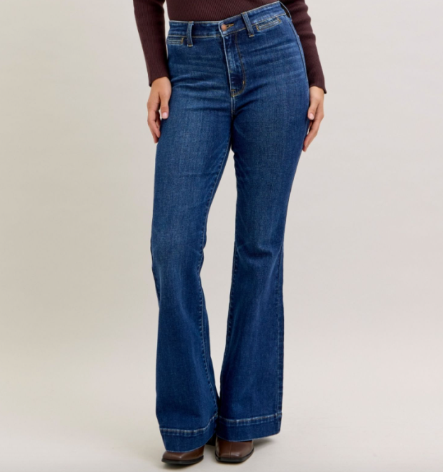 Judy Blue- High Rise Trouser Flare