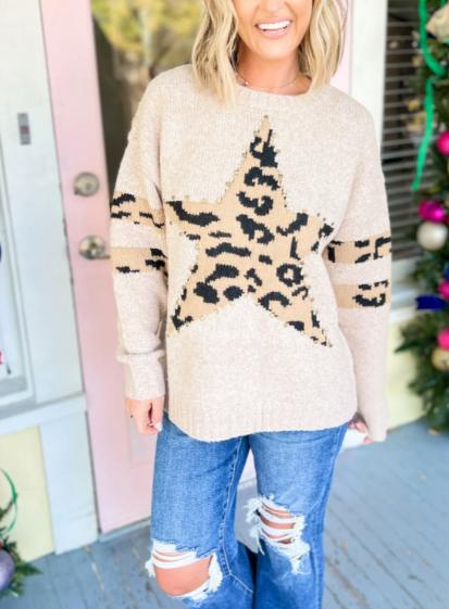 Studded Star Sweater
