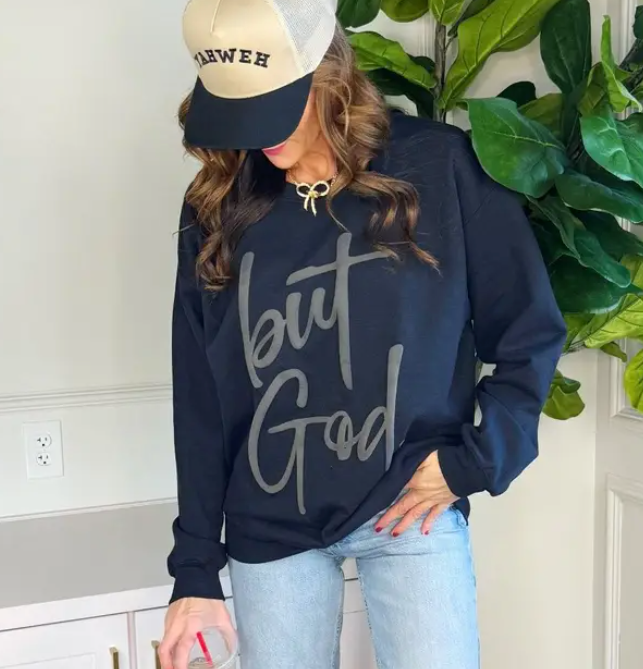 but God Sweatshirt- Black