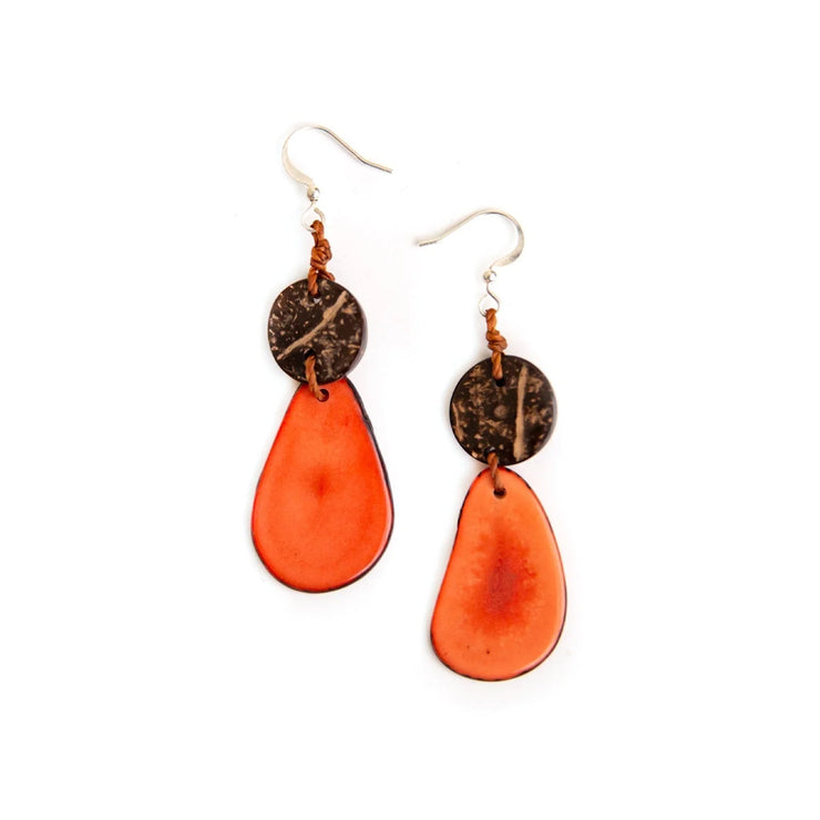Shawna earring - Poppy Coral