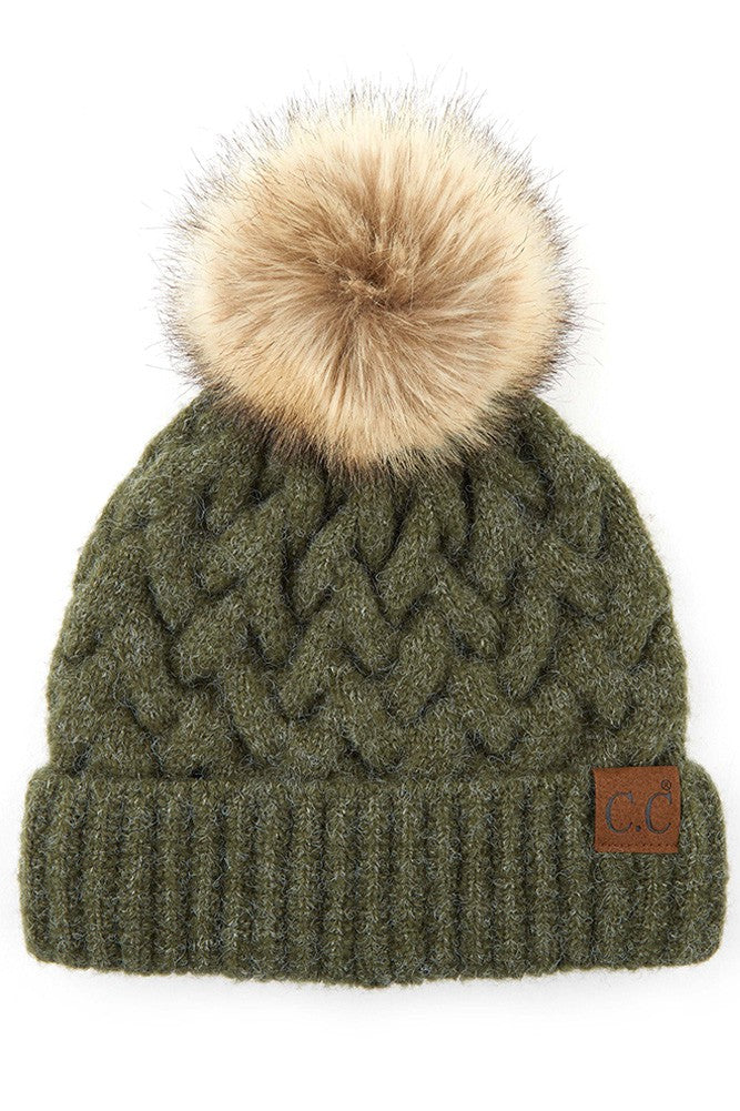 Chunky Braid Beanie (3 Colors)