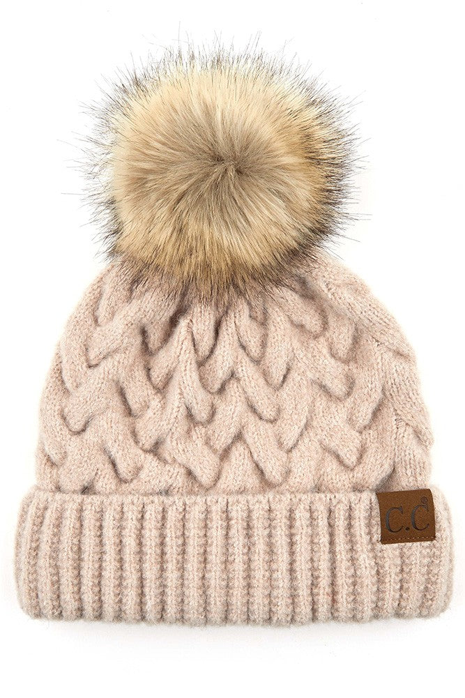 Chunky Braid Beanie (3 Colors)