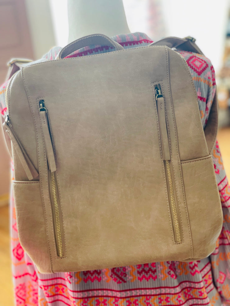Raegan Double Zip Backpack (5 Colors)